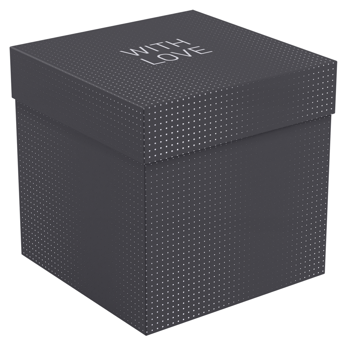 Коробка складная подарочная MESHU "Black", (28*28*28см), выборочный лак