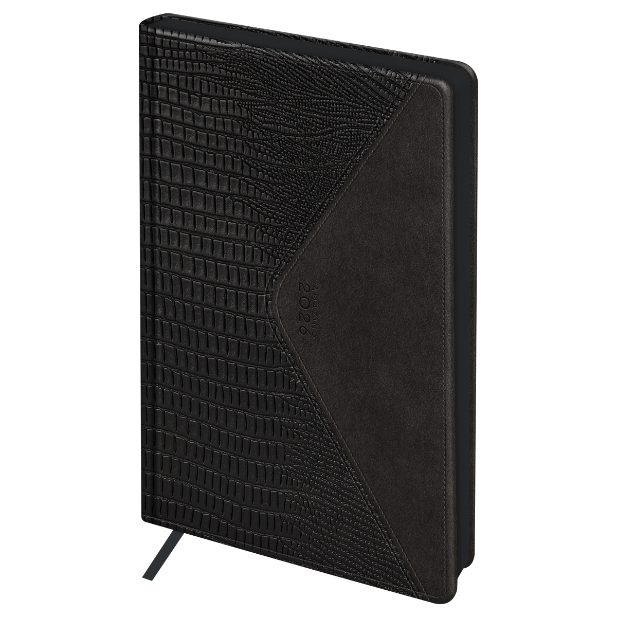 Ежедневник датированный 2026г., А4, 176л., твердый переплет, кожзам, BG "Reptile. Onyx", тёмно-коричневый, цветной срез, карман