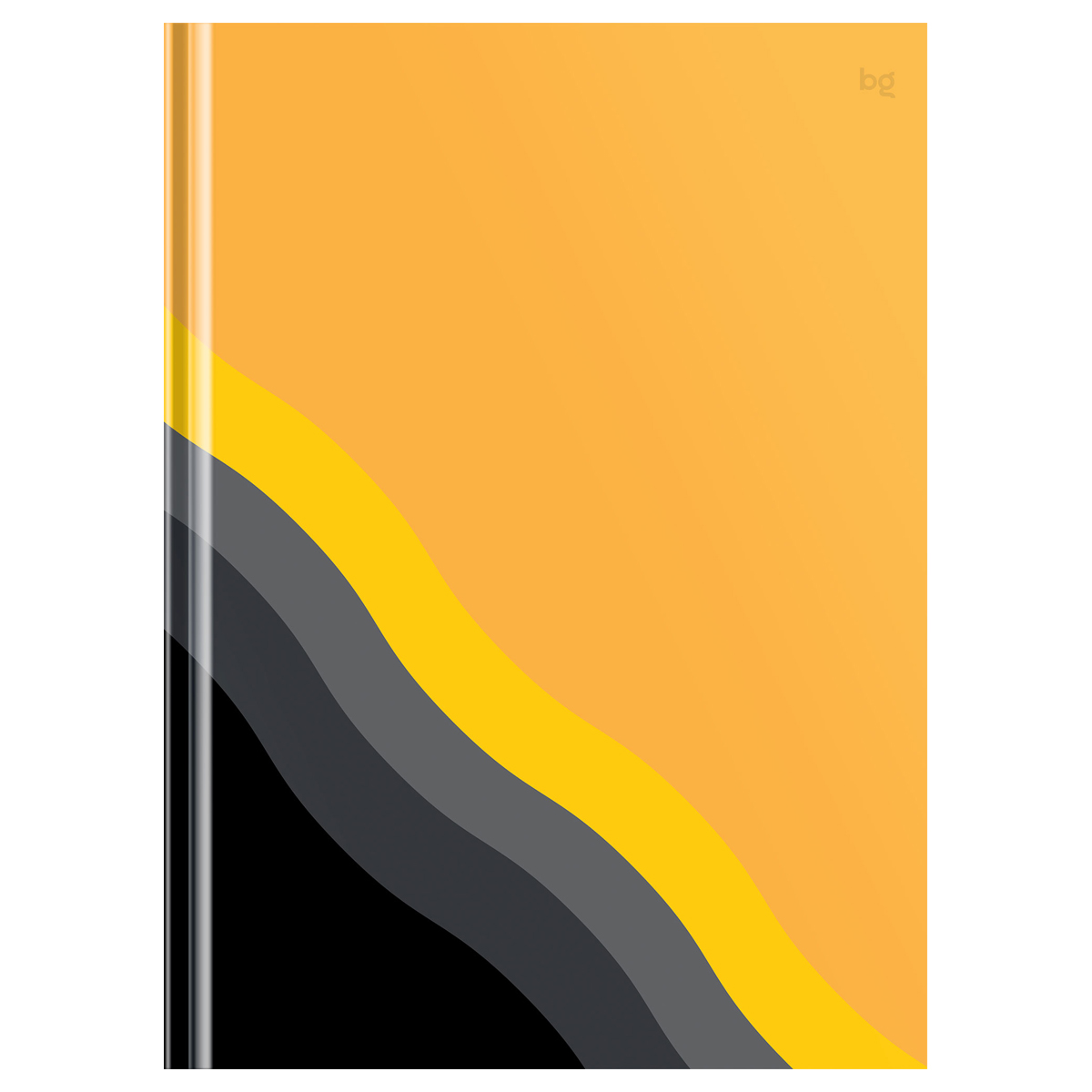 Бизнес-блокнот А4, 120л., BG "Bright wave", глянцевая ламинация