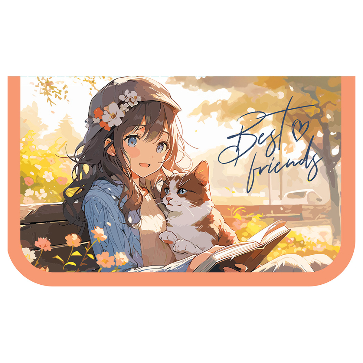 Пенал 1 отделение, 190*115 ArtSpace "Soft", ламинированный картон, софт-тач