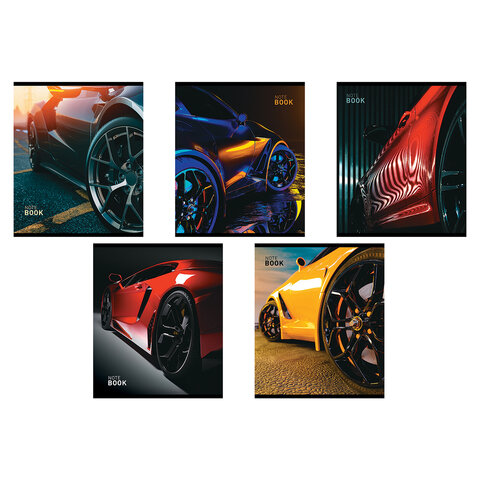 Альбом д/рис. А4, 40л., скоба, TWIN лак, ПЗБМ, 205x295мм, "Драйв" (микс в спайке), 44086