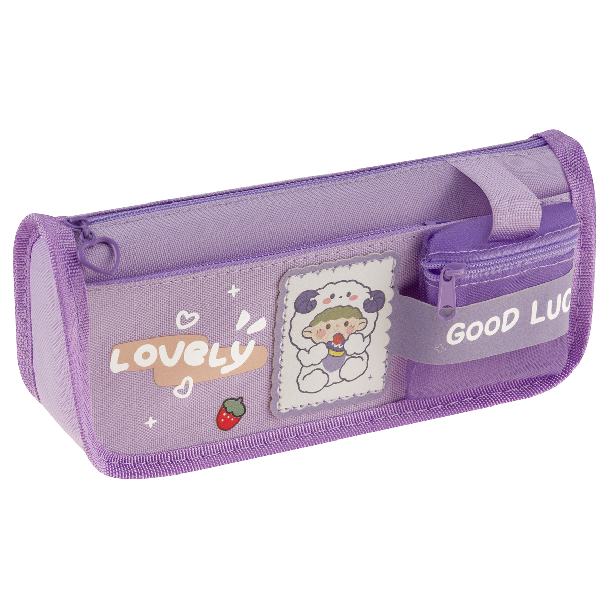 Пенал мягкий 210*85*50 MESHU "Lovely", 2 отделения, полиэстер