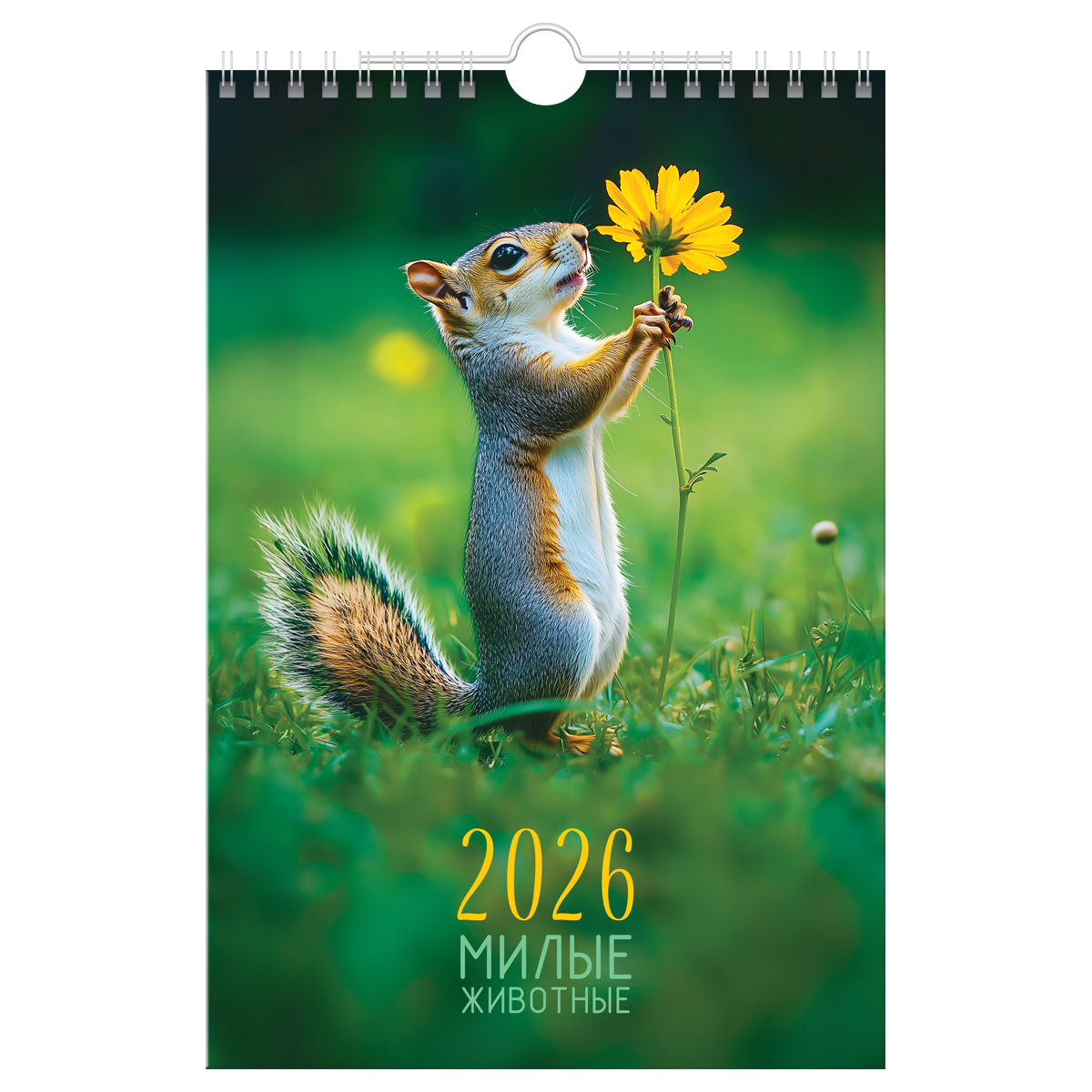 Календарь настенный перекидной на гребне, 170*250 мм 6л. BG "Милые животные", 2026г.
