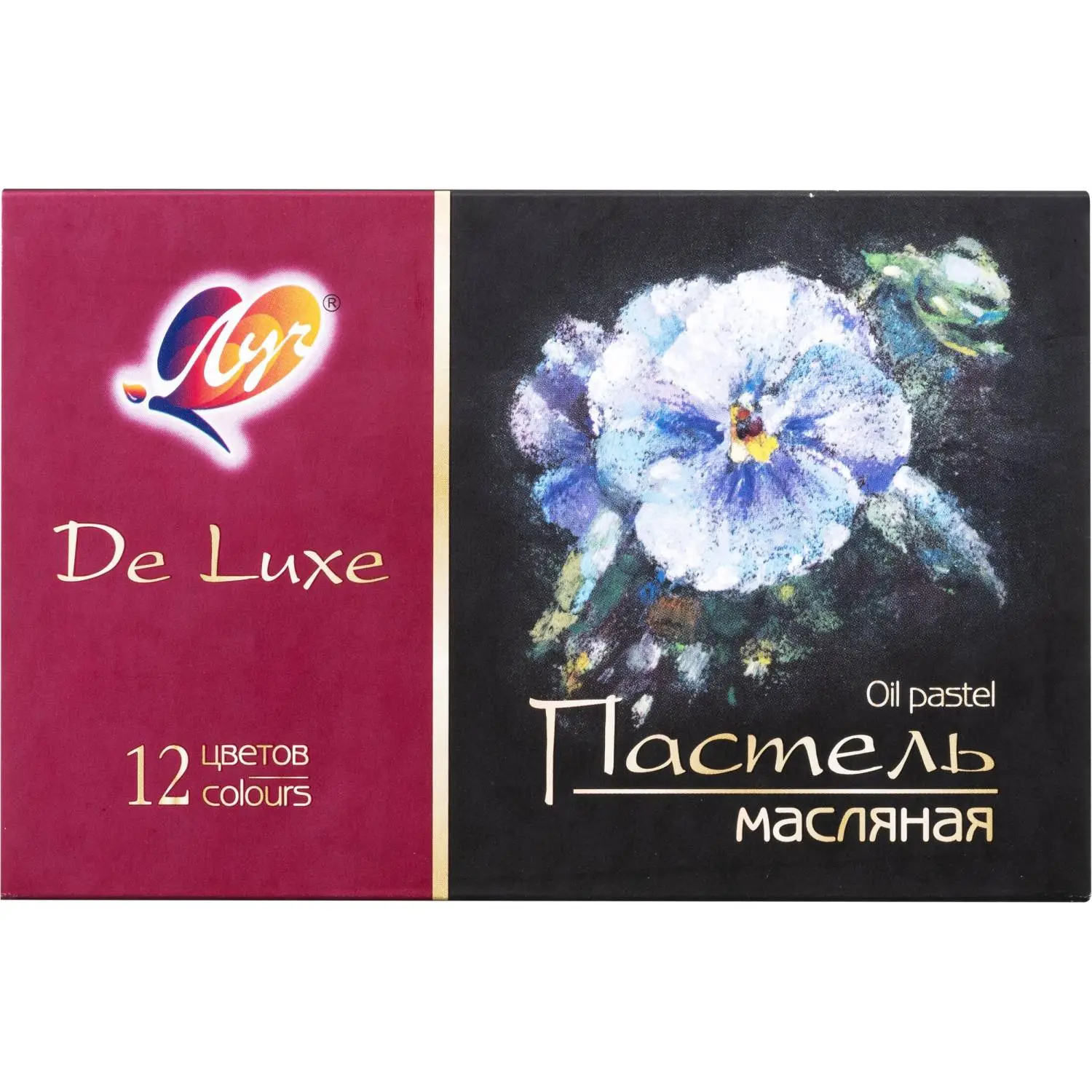 Пастель масляная Люкс 12 цв (круглая) 30С 1936-08 набор