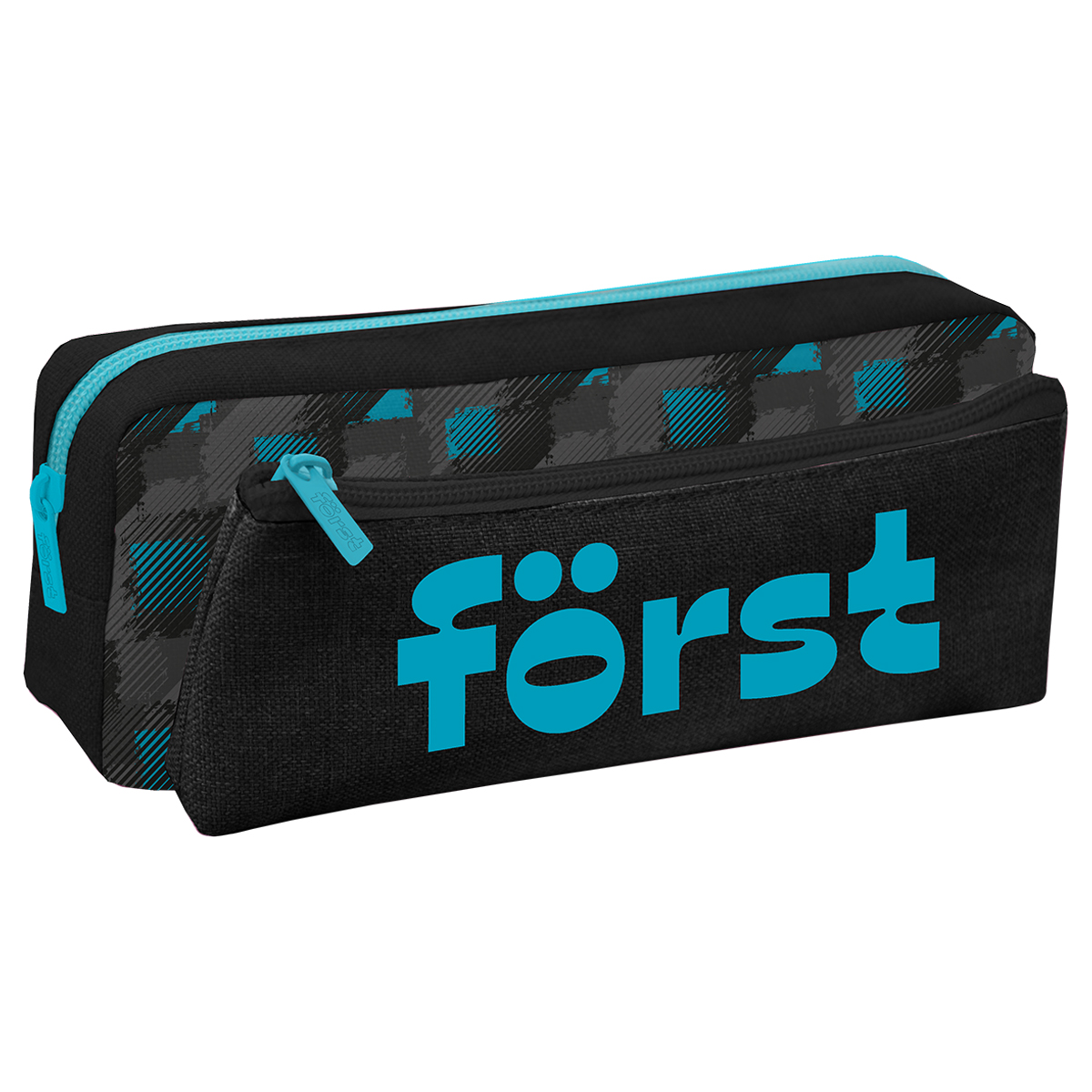 Пенал мягкий 2 в 1, 1 отделение, 205*80*40 Först "Refraction", съемная косметичка на липучке