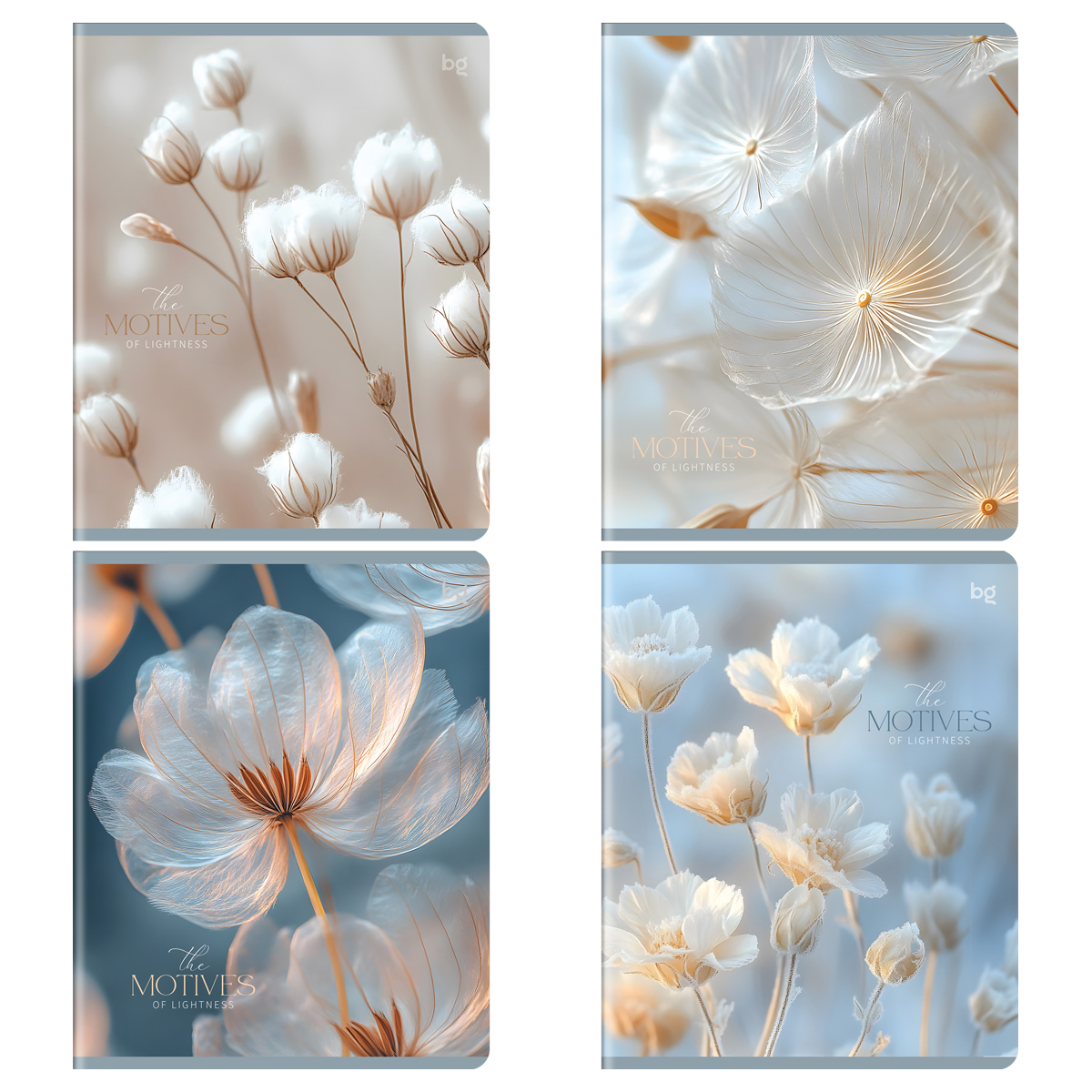 Тетрадь 96л., А5, клетка BG "Легкость", soft-touch ламинация