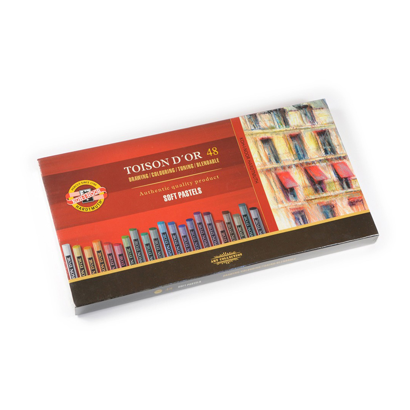 Пастель художественная Koh-I-Noor "Toison D or", 48 цветов, картон. упаковка