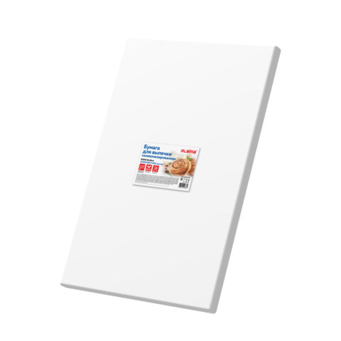 Бумага для выпечки силиконизированная в листах 40 см x 60 см КОМПЛЕКТ 500 штук, цвет белый, LAIMA, CH, 609591