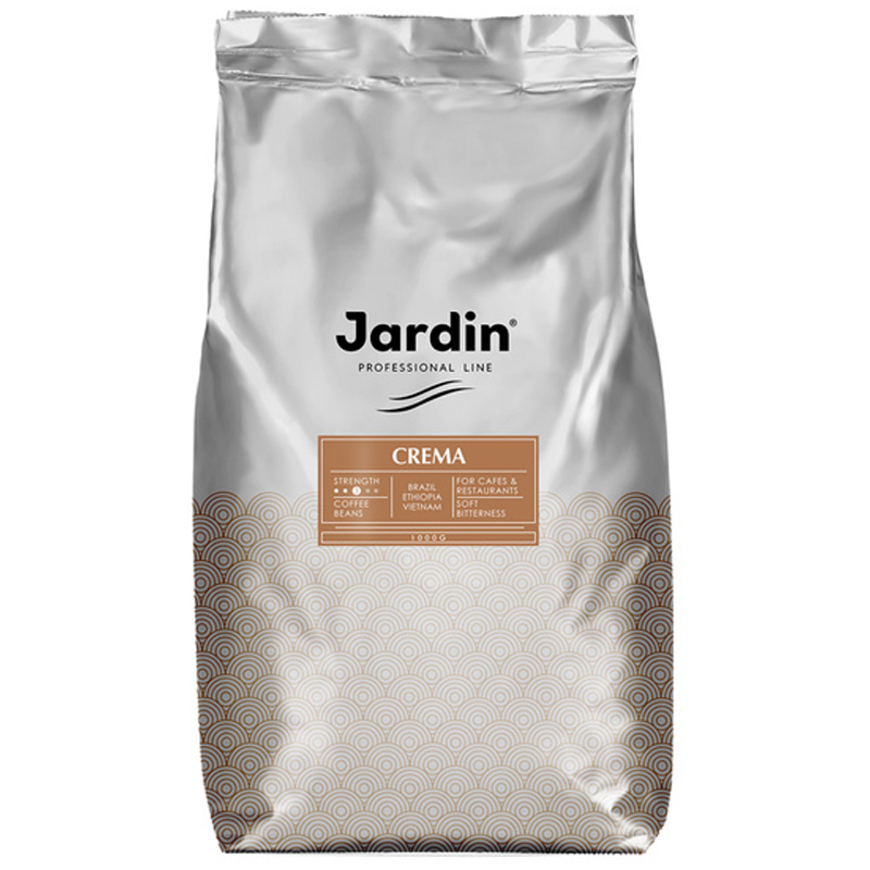 Кофе в зернах Jardin "Crema", вакуумный пакет, 1кг
