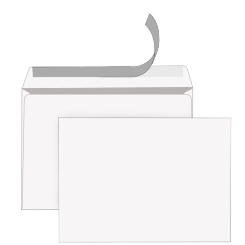 Конверты С4 (229х324мм), отрывная лента, 80г/м2, КОМПЛЕКТ 250шт, внутренняя запечатка, STAFF, 118669