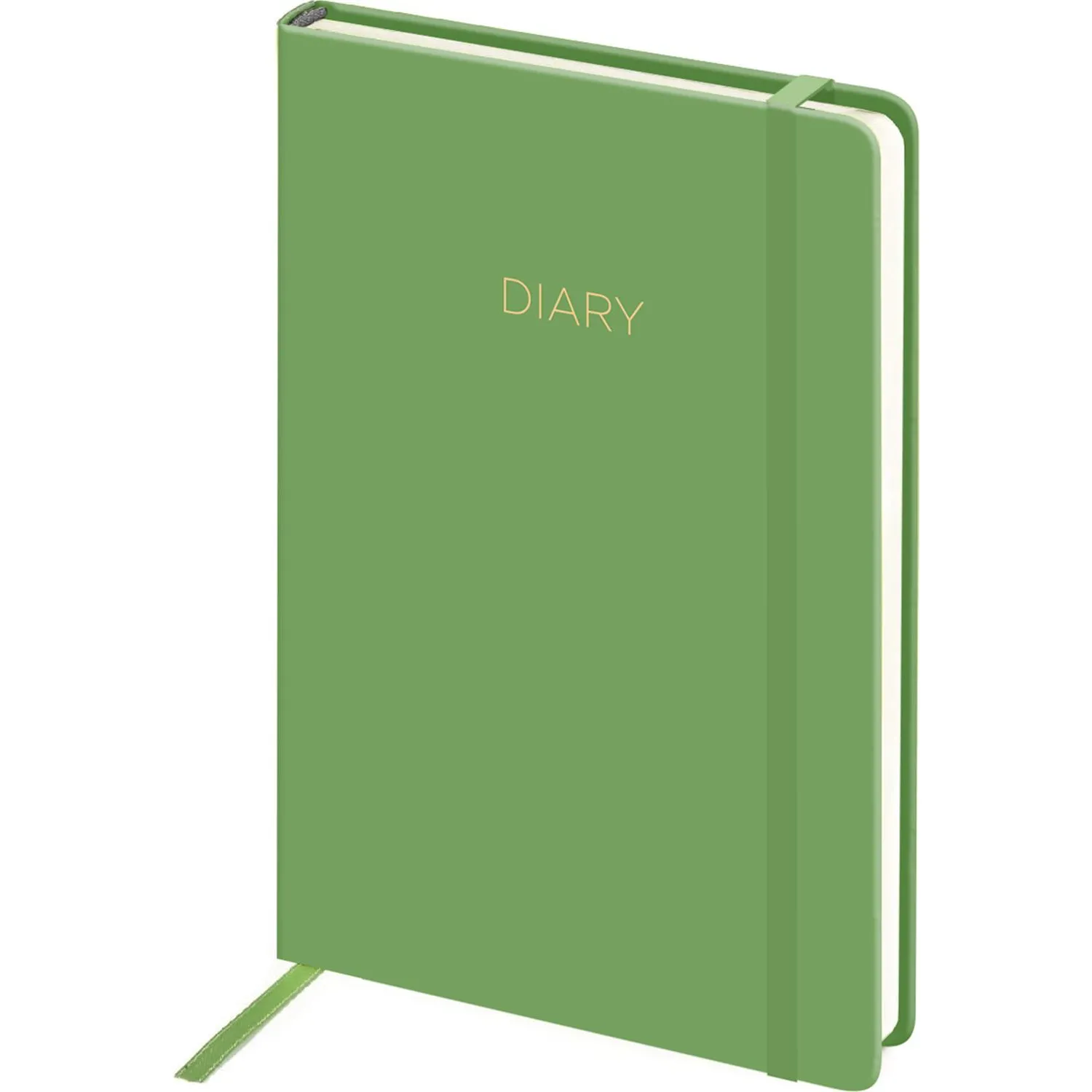 Ежедневник недатированный зеленый, А5 136 л., Dairy, ATTACHE