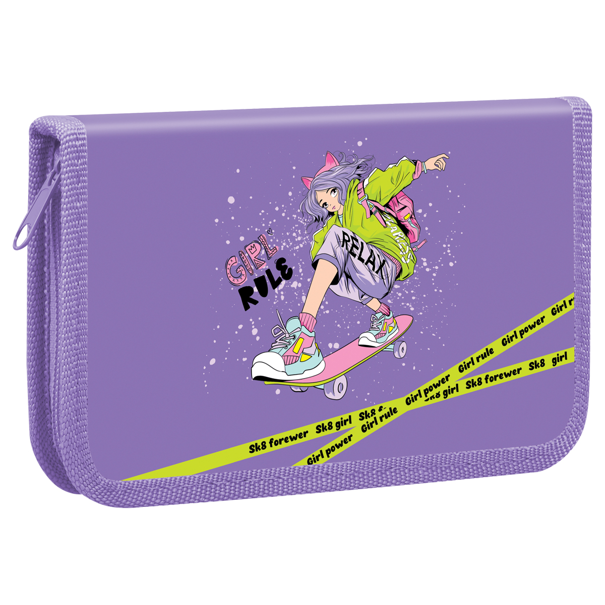 Пенал 1 отделение, 190*110 ArtSpace "City Girl", ткань