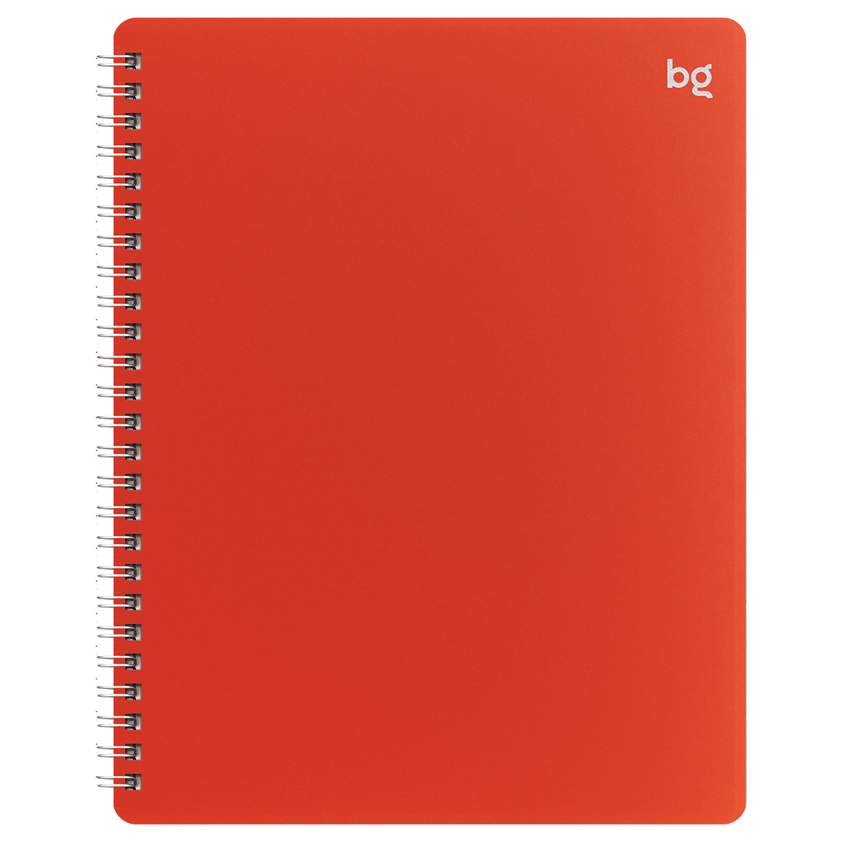 Тетрадь 80л., клетка на гребне BG "База", пластиковая обложка, красный
