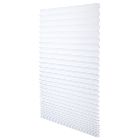 Жалюзи-плиссе, штора бумажная самоклеящаяся BRABIX, 60х180 см, ЭКО, 80 г/м2, цвет белый, 1 шт., 700001