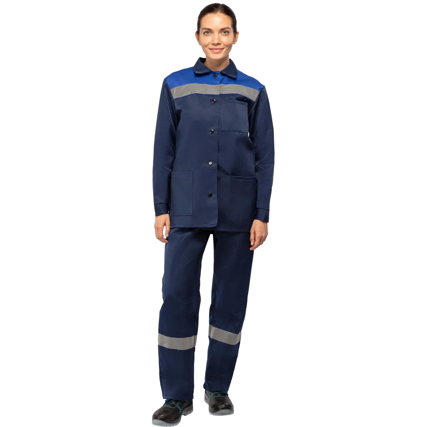 Костюм лет жен (куртка, пк) л16 с СОП син/вас 120-124/170-176