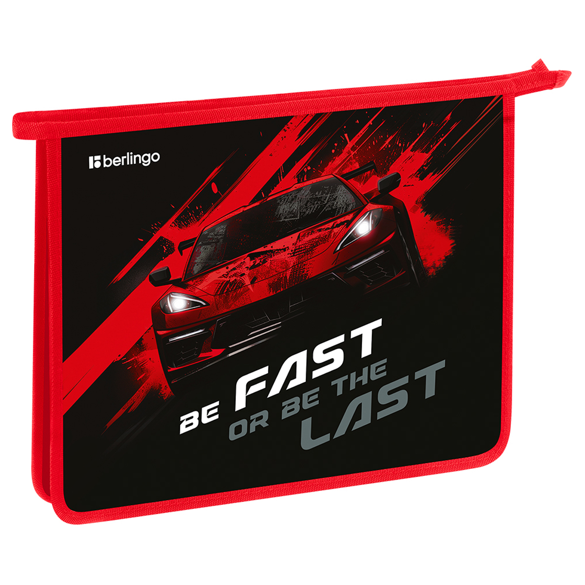 Папка для тетрадей 1 отделение, А5 Berlingo "Fast Track", 240*205*40 мм, пластик, на молнии
