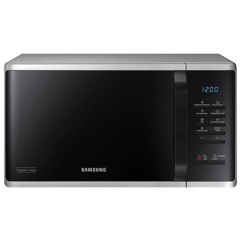Микроволновая печь SAMSUNG MS23K3513AS/BW, объем 23 л, мощность 800 Вт, механическое