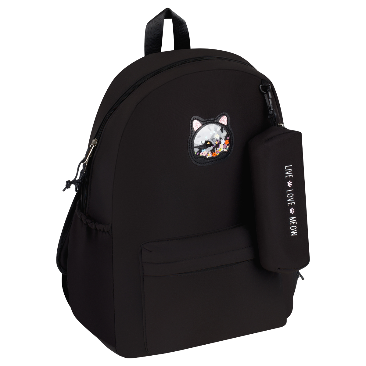 Рюкзак MESHU "Shiny", 43*30*13см, 1 отделение, 3 кармана, уплотненная спинка, в комплекте пенал 19,5*4*5см