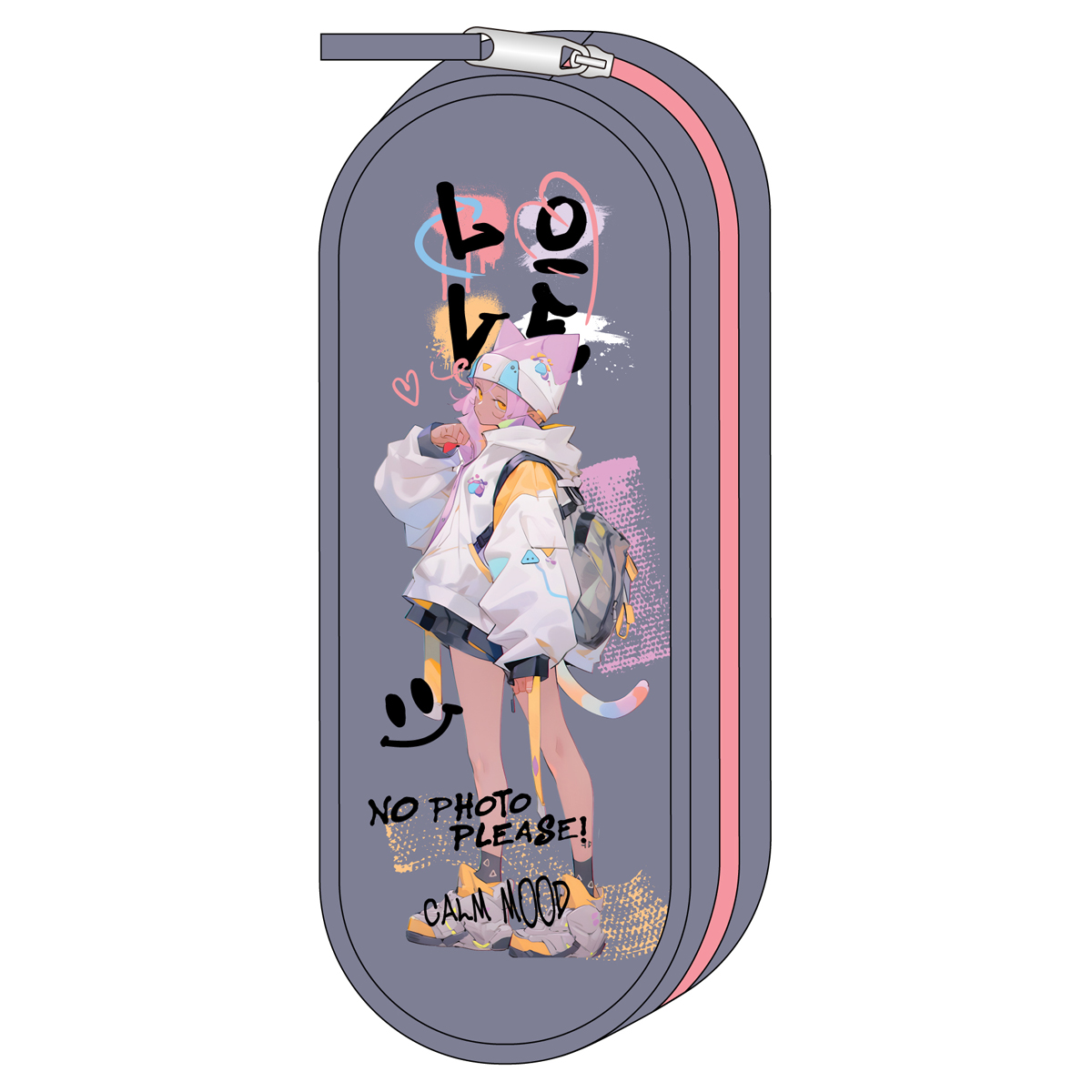 Пенал 210*80*45 ArtSpace "Galm mood", корпусный, полиэстер