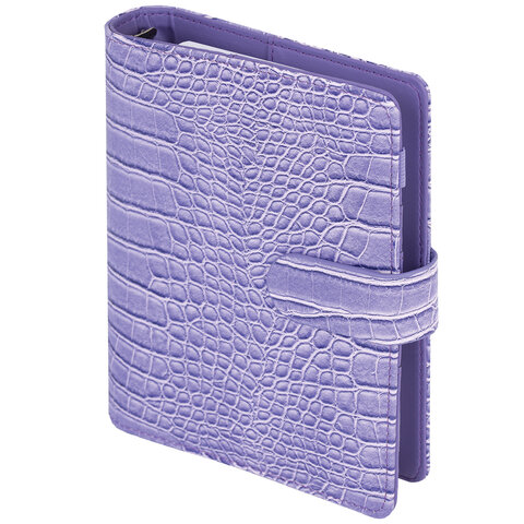 Ежедневник-органайзер недатированный B6 150x190мм BRAUBERG "Comodo", под кожу, 160л, сиреневый, 116208