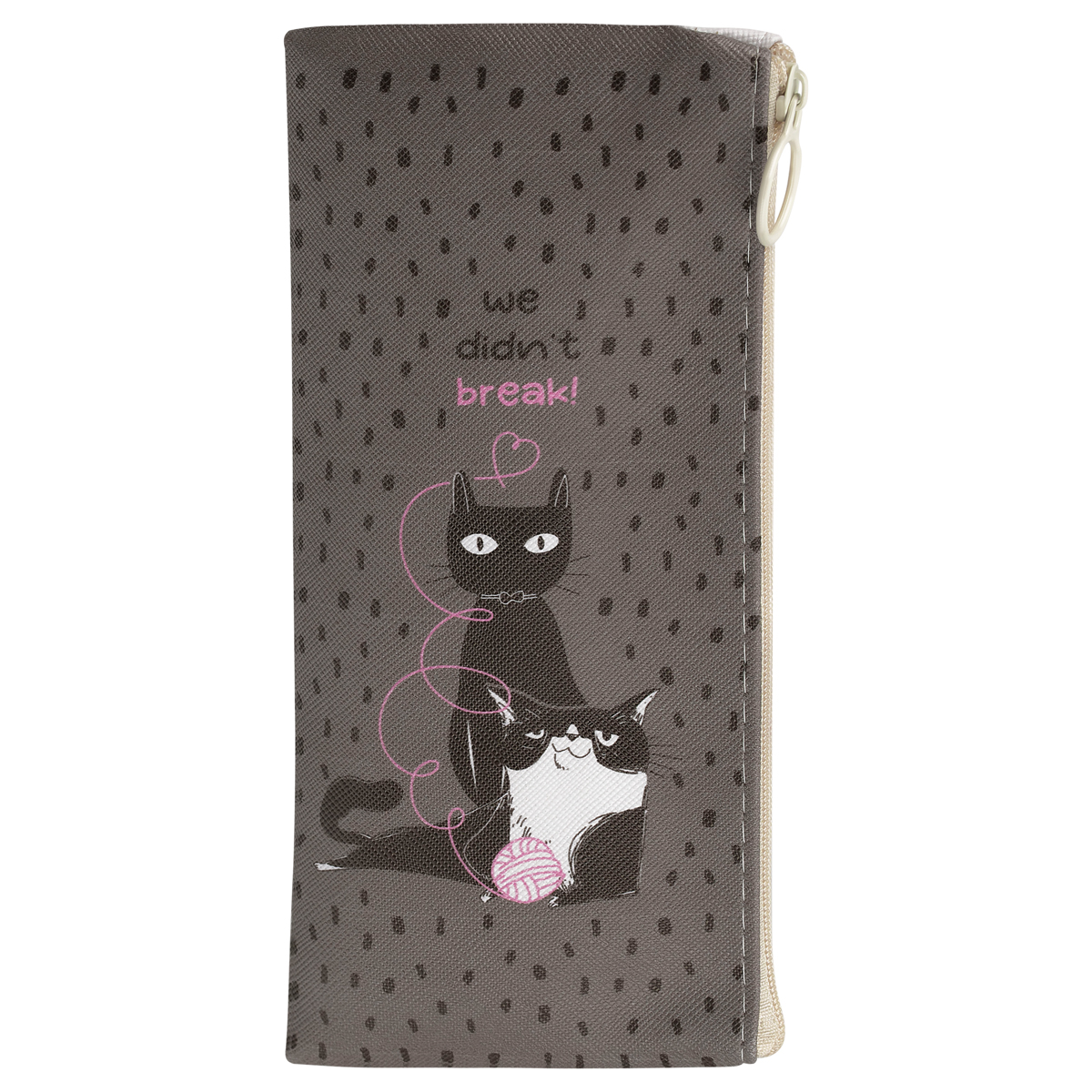 Пенал мягкий 200*100 MESHU "Cats", искусственная кожа