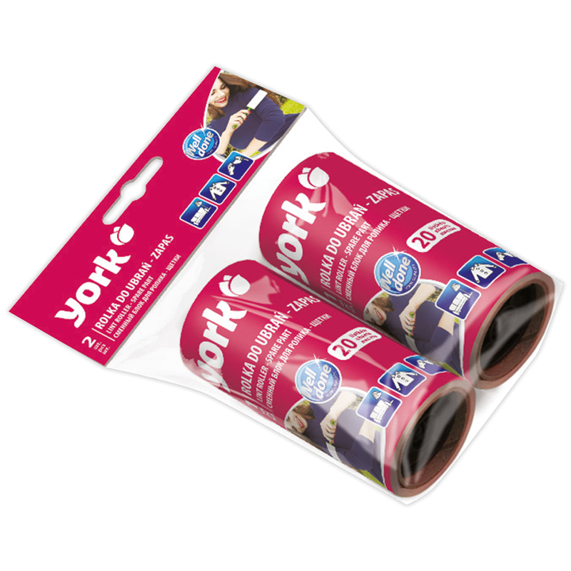 Сменный блок для чистящего ролика York, 2шт, европодвес