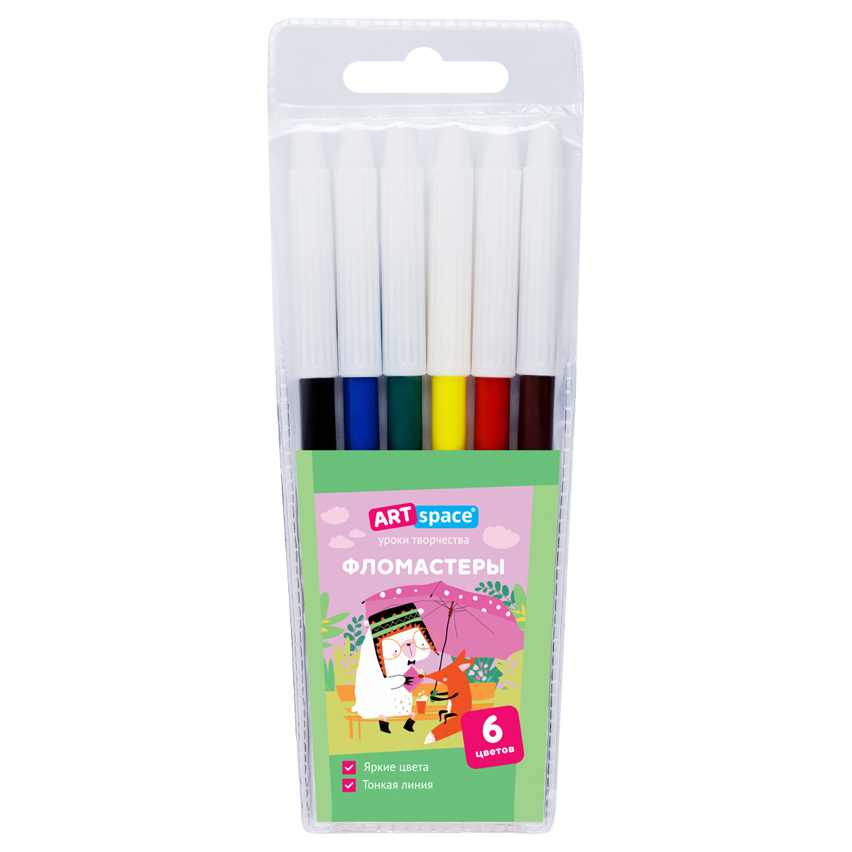 Фломастеры ArtSpace "Рассказы" 06цв., ПВХ, европодвес