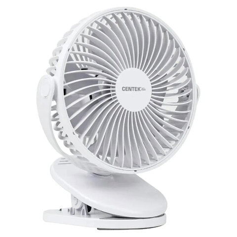Вентилятор настольный CENTEK CT-5045, 4 режима, d=15 см, 5 Вт, белый