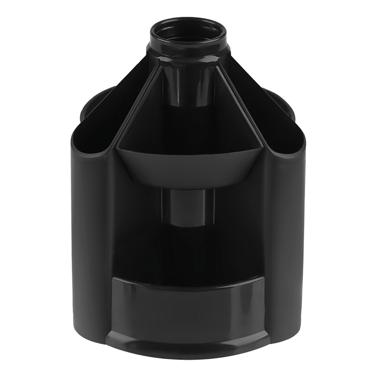 УЦЕНКА - Настольная подставка СТАММ "Mini Desk", пластиковая, вращающаяся, черная