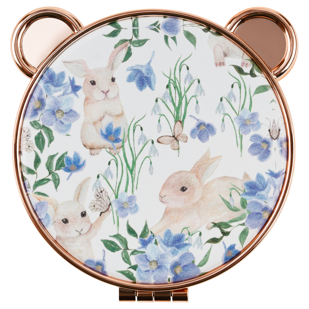 Зеркальце карманное складное MESHU "Tender rabbits"