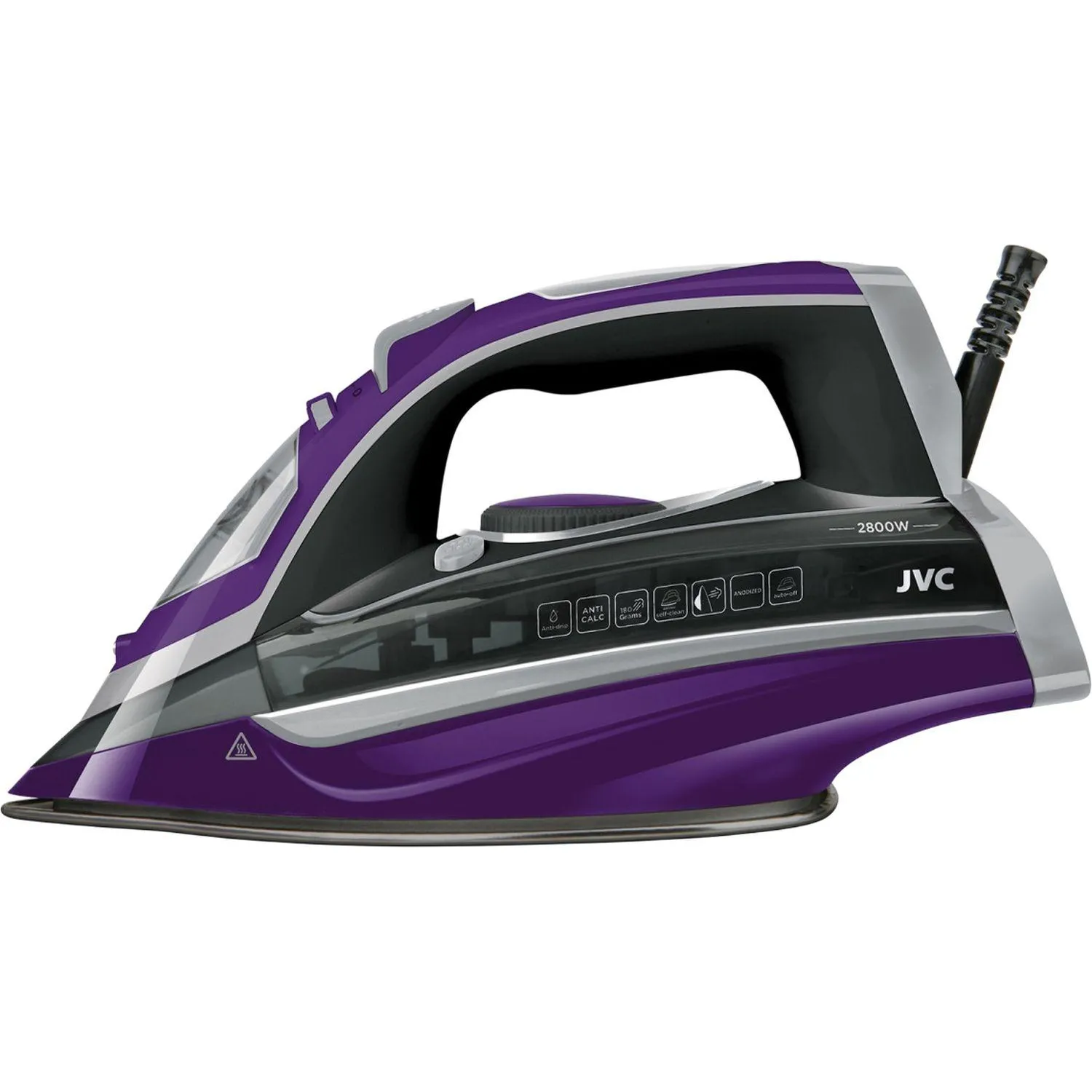 Утюг JVC jvc JRI02 с керамической подошвой, 2400Вт,паровой электрический