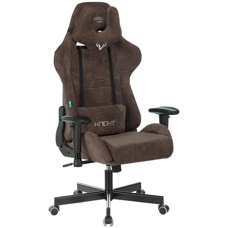 Кресло игровое ZOMBIE VIKING KNIGHT, ML, ткань коричневая LT10, реклайнер (до 180кг)