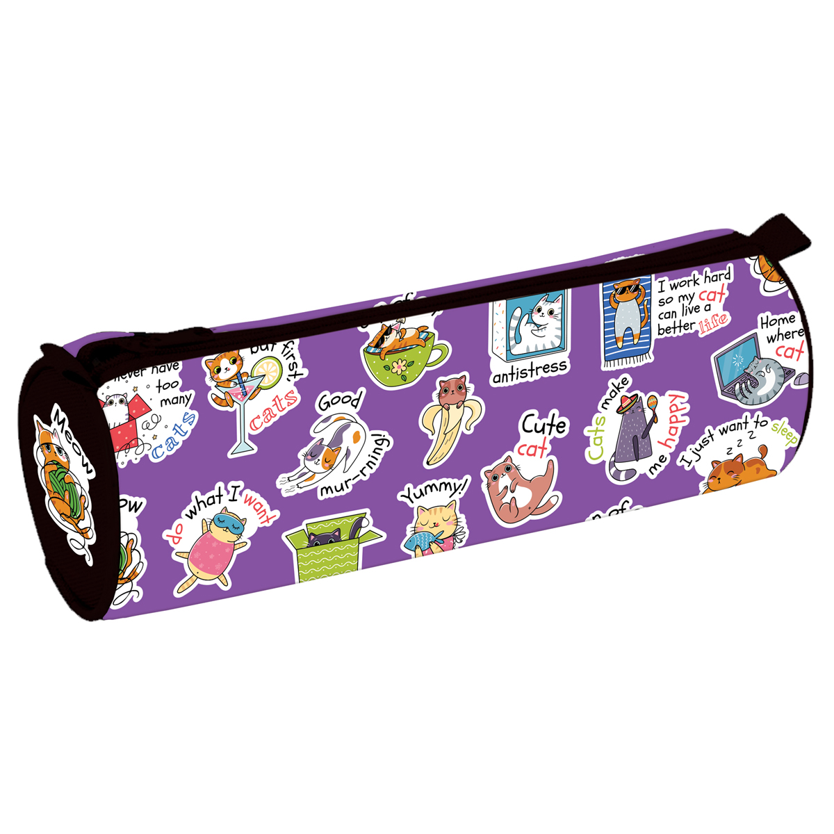Пенал 210*80 ArtSpace "Feline mood", тубус, полиэстер
