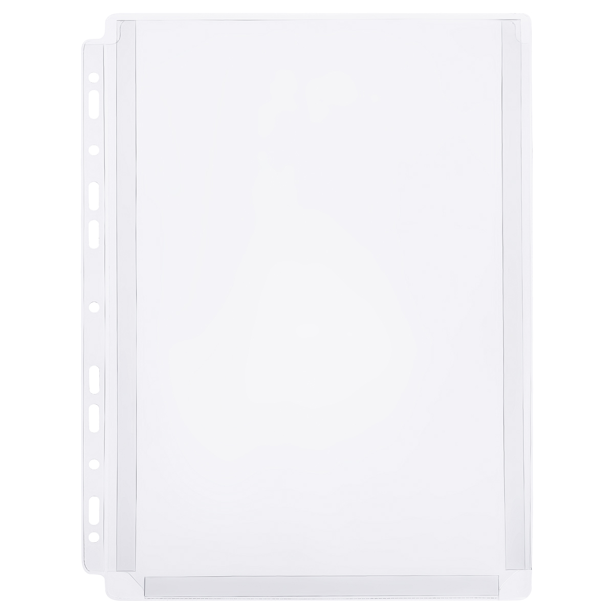 Папка-вкладыш с перфорацией СТАММ А4, ПВХ, 180мкм, глянцевая, расширяющаяся до 250л.