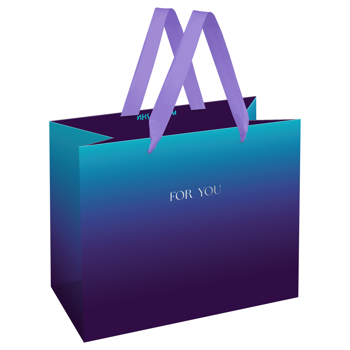 Пакет подарочный 23*18*10см MESHU "Intense gradient", фольга,  матовая ламинация