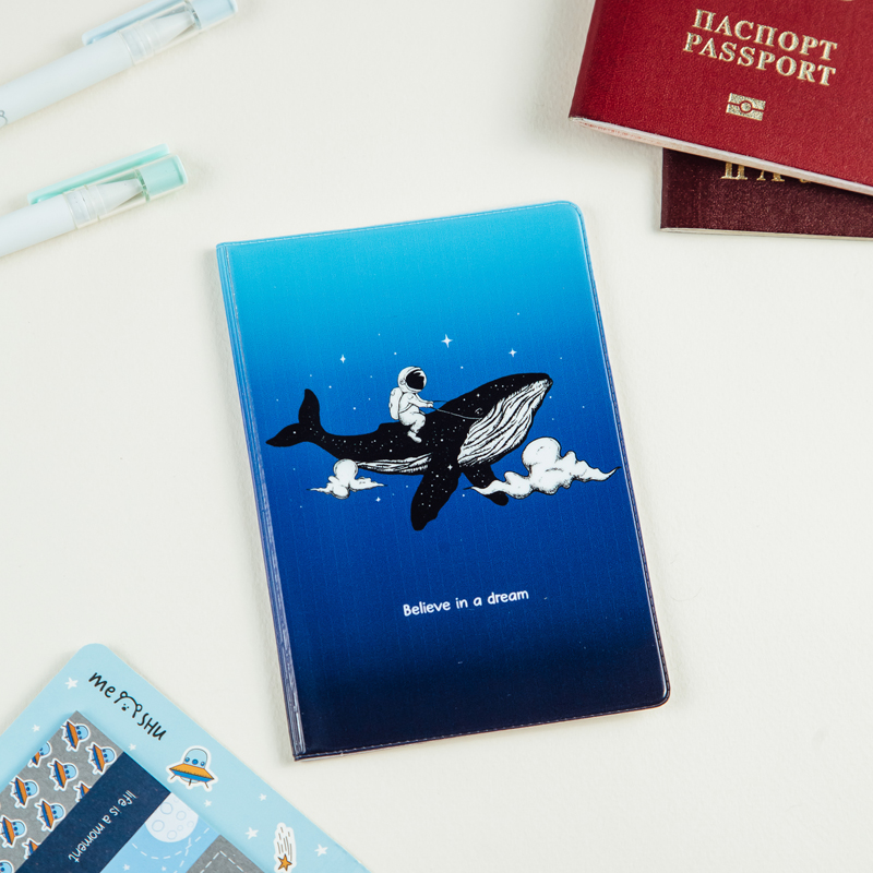 Обложка для паспорта MESHU "Space", ПВХ, 2 кармана