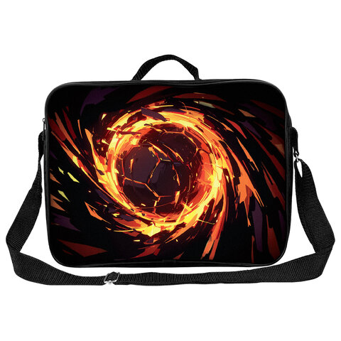 Папка на молнии с ручками BRAUBERG KIDS А4, 1 отделение, регулируемый плечевой ремень, 60 мм, "Fire split", 273318