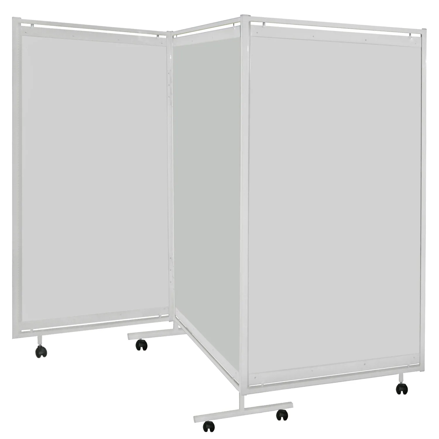 Ширма медицинская ZM_М171-01/3 белый, пластик белый