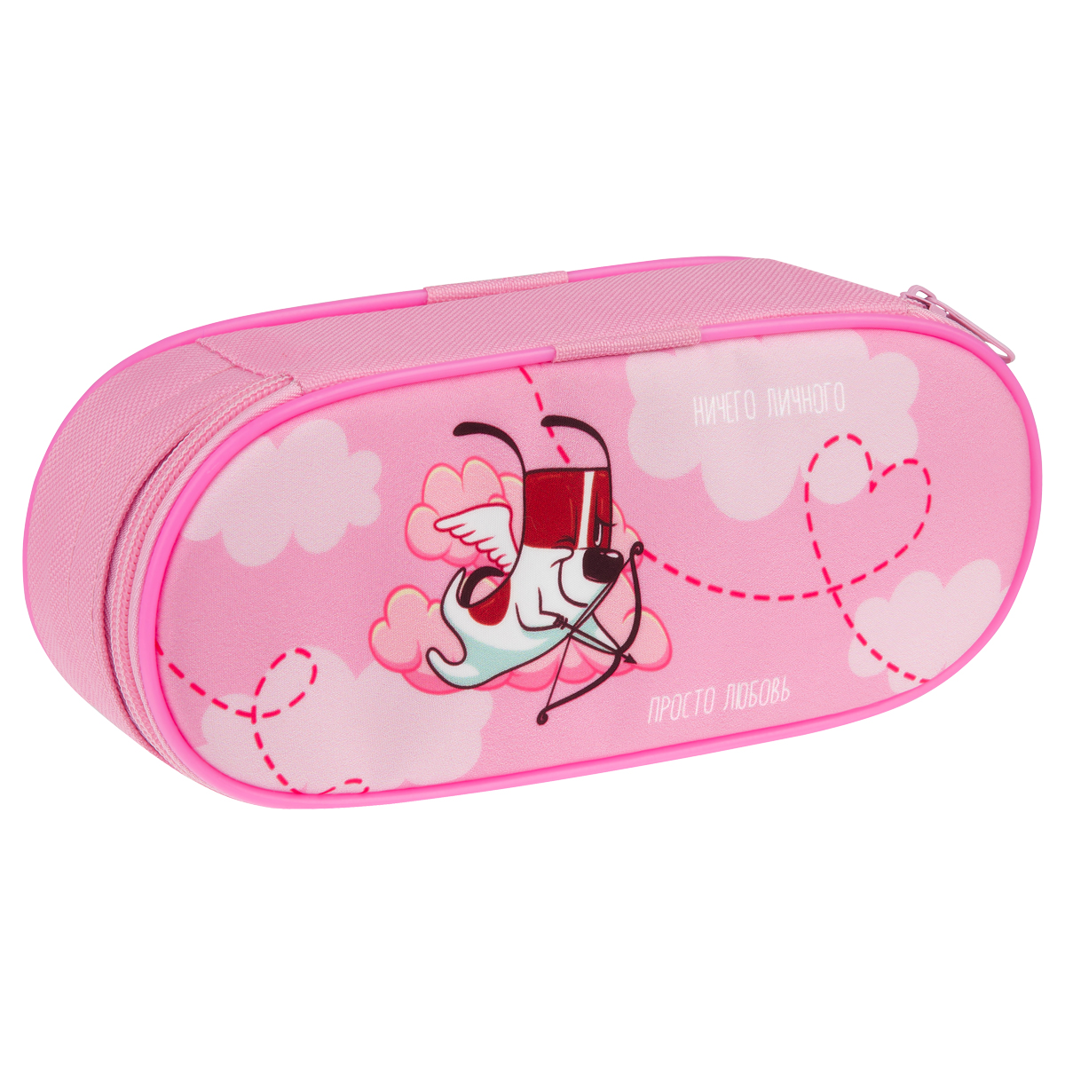 Пенал корпусный 1 отделение, 220*95*50 Мульти-Пульти "Ничего личного", полиэстер