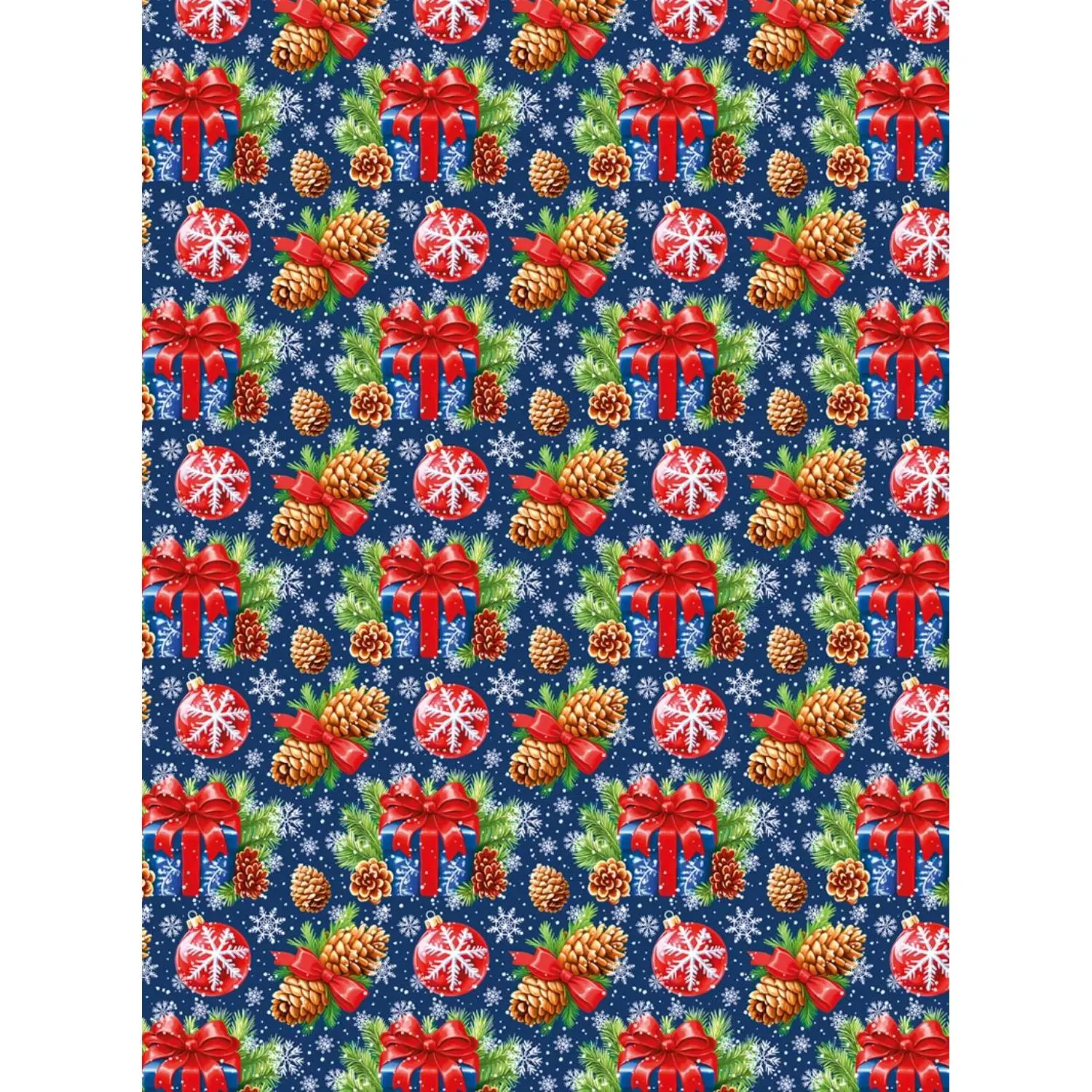 Бумага упаковочная для сувен. продукции с рисунком, 80г/м2 100х70 арт.95240