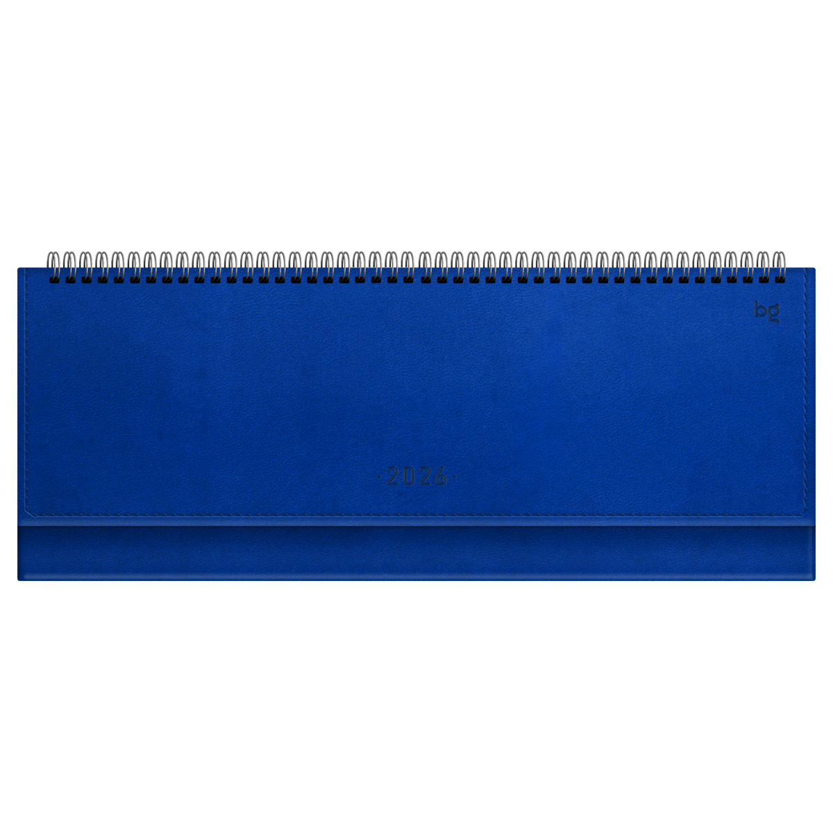 Планинг датированный 2026г., 64л., 330*130мм, кож.зам, BG "Winner.Blue", синий