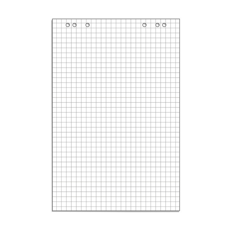 Блок бумаги для флипчартов клетка 67,5х98 50 лист. 80гр.