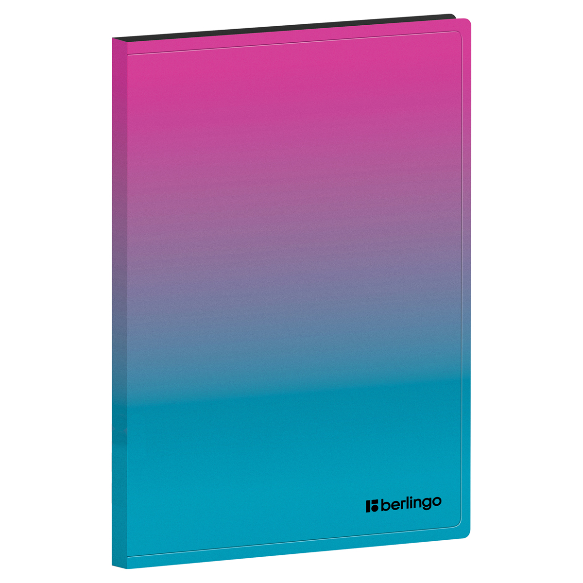 Папка с пружинным скоросшивателем Berlingo "Radiance", 17мм, 600мкм, с внутр. карманом, розовый/голубой градиент