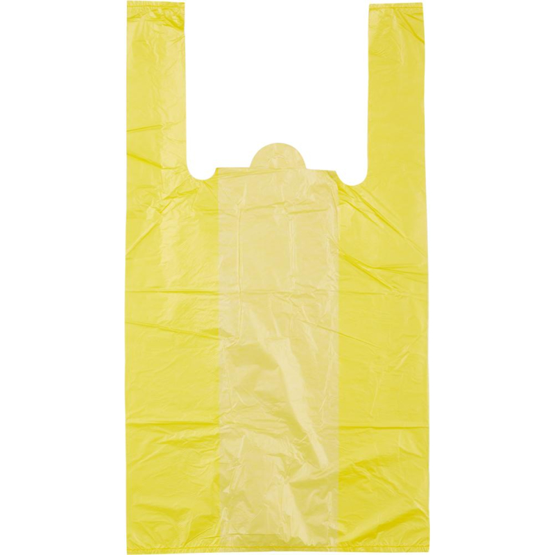 Пакет-майка ПНД 35+20х65 15мкм, 100шт./уп. цветной.