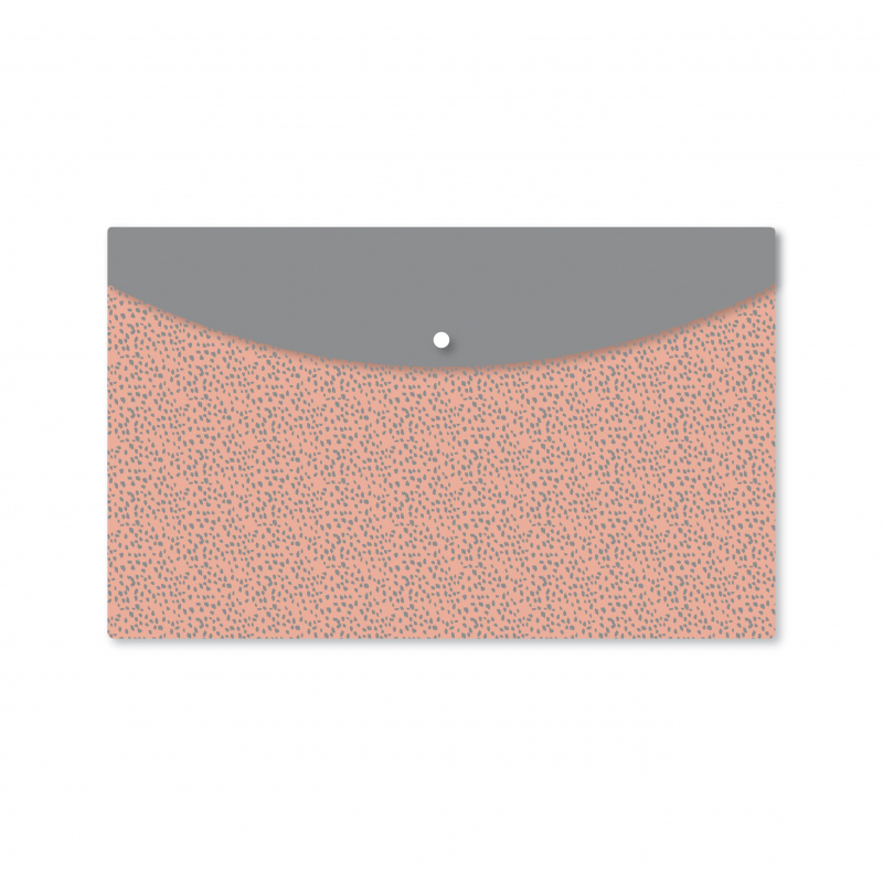 Папка-конверт на кнопке А4 Attache Fleur  180 мкм в ассортименте  6 шт/уп