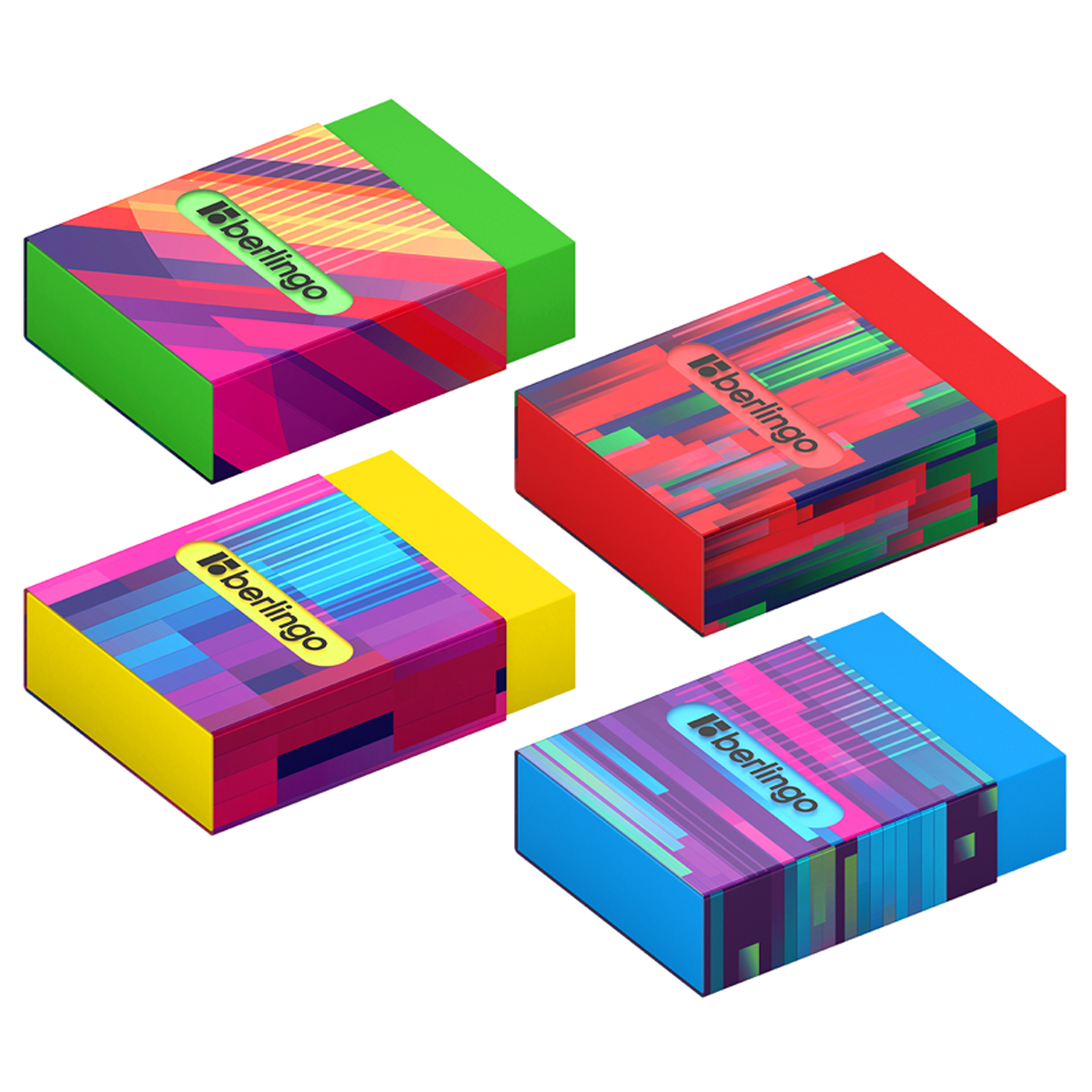 Ластик Berlingo "Glitch", Eco-PVC, пластиковый держатель с печатью,  45*32*11мм