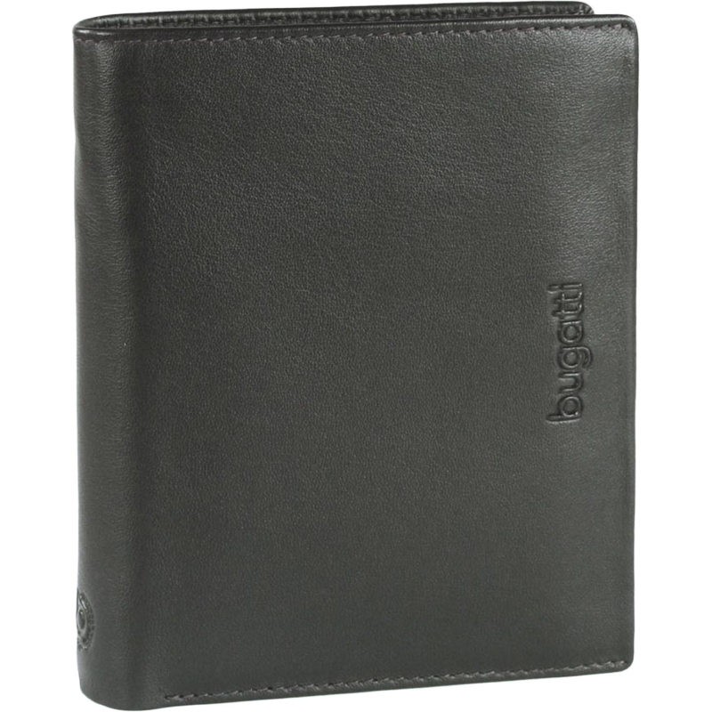 Портмоне BUGATTI Vertice, черн, натур воловья кожа,10,5х2х12,8 см, 49318501