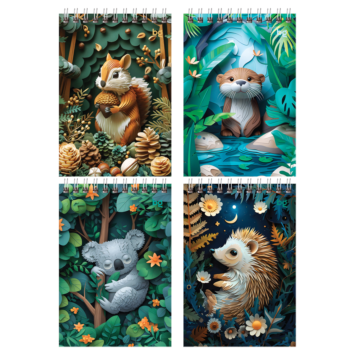 Блокнот А6 40л. на гребне BG "Paper art"