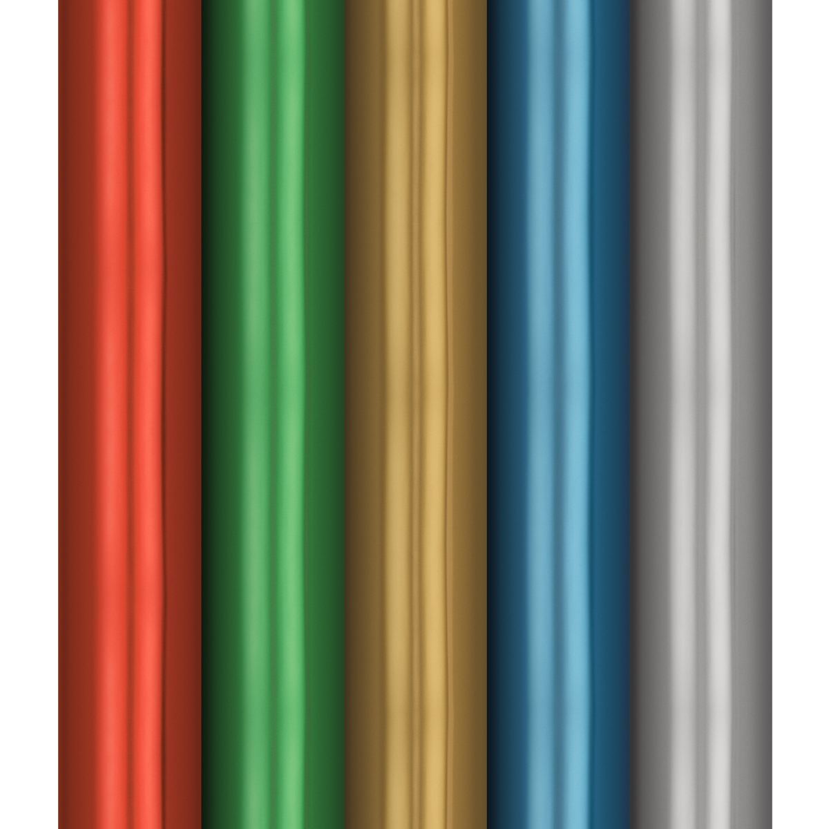 Упаковочная бумага матовая 70*100см, MESHU, 60г/м2, ассорти 5 дизайнов