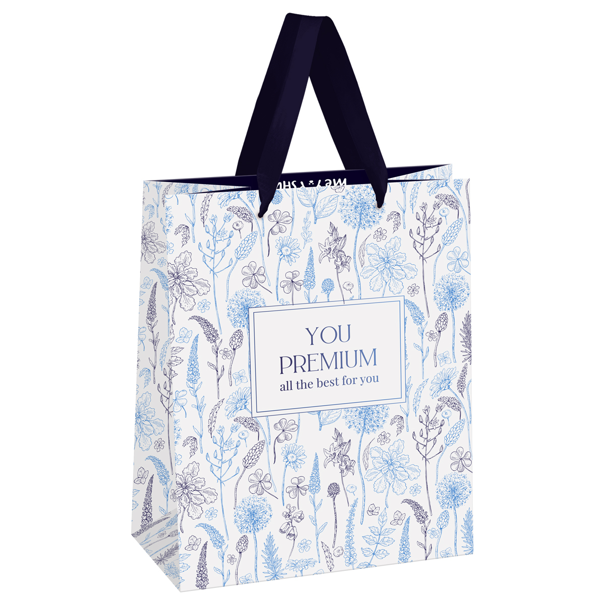 Пакет подарочный 18*23*10см MESHU "Beauty ", фольга,  матовая ламинация